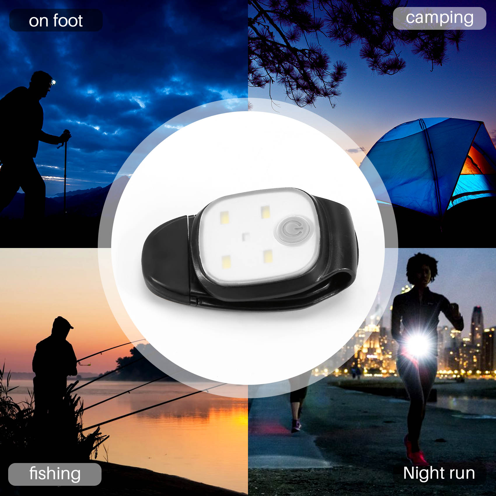 XSXS-Outdoor Night Clip On Run - Running Gear Accessories 评论和价格