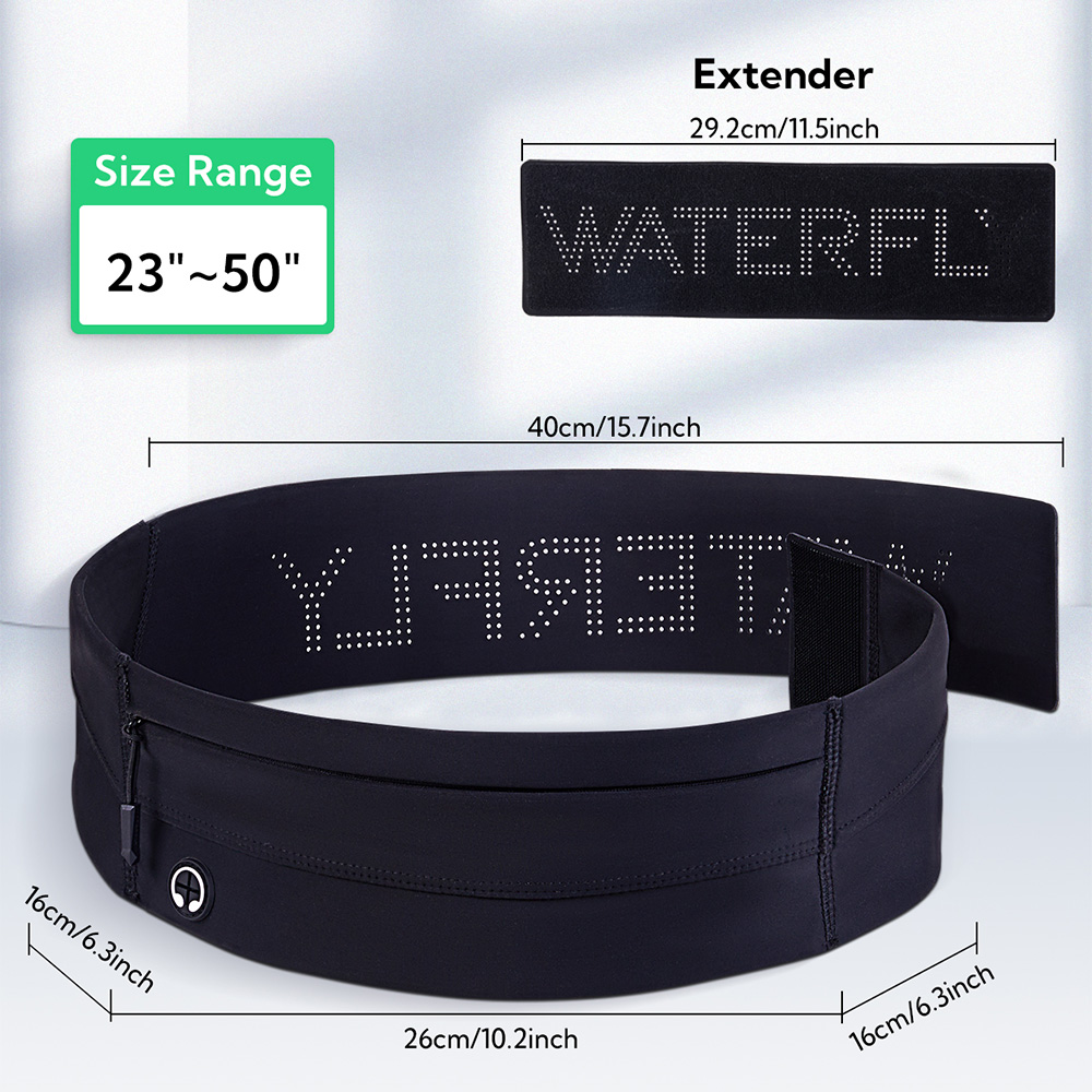 WATERFLY Running Belt Fanny Pa - Running Gear Bag 评论和价格