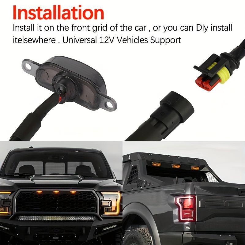 4Pcs/set Car LED Grille Light  - Running Gear Accessories 评论和价格